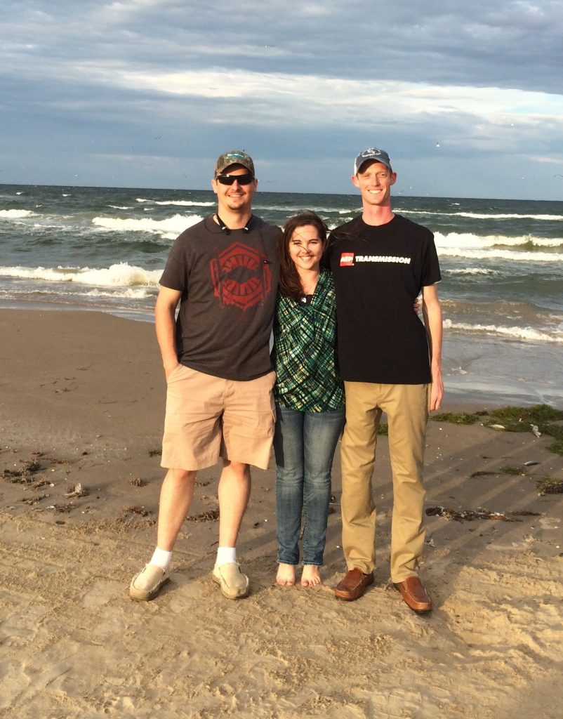 When on South Padre Island, you take a "work family" picture on the beach! 