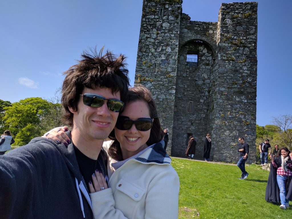 This castle was used as the basis for Walder Frey's 'The Twins.' They essentially mirrored this tower across a river and made it look more epic. Can you tell it was a windy day? 