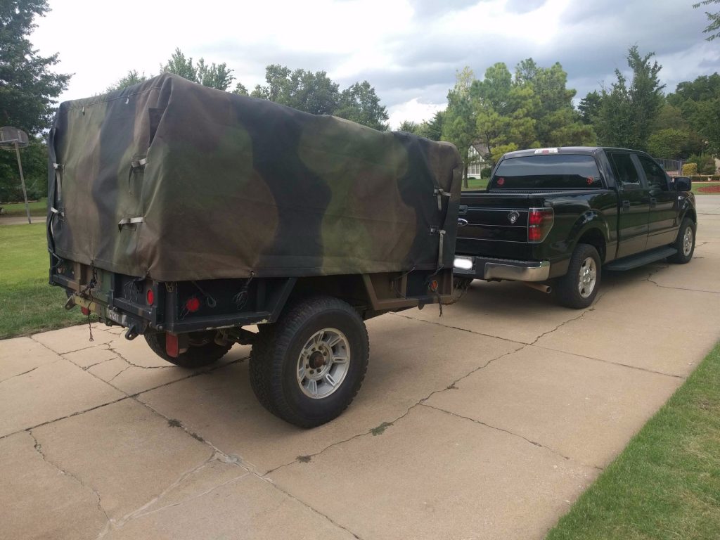 New trailer on it's way home behind the F150