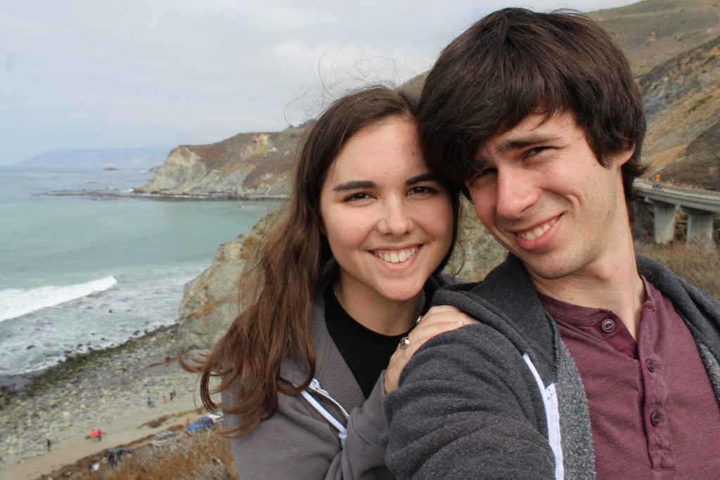 Snapped moments before we slid off the rock we were standing on! 