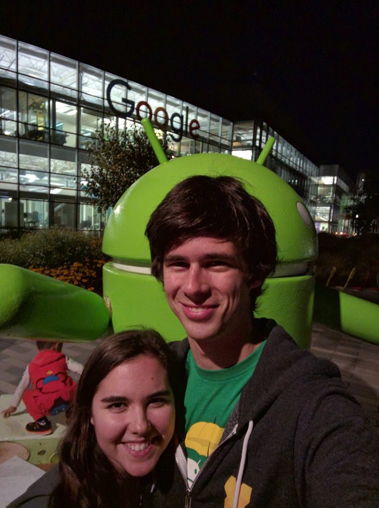 Had to get a picture with the Google sign, too.